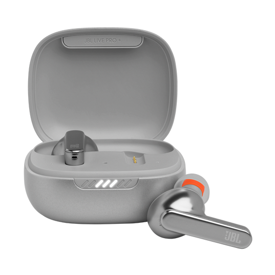 JBL Live Pro+ TWS - Chrome - True wireless Noise Cancelling earbuds - Hero